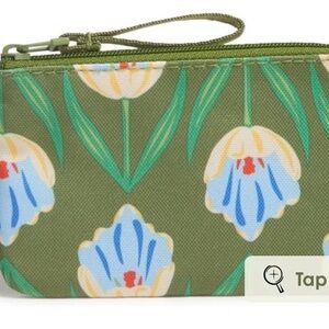 Vera Bradley zip ID case in Tulip Rows print